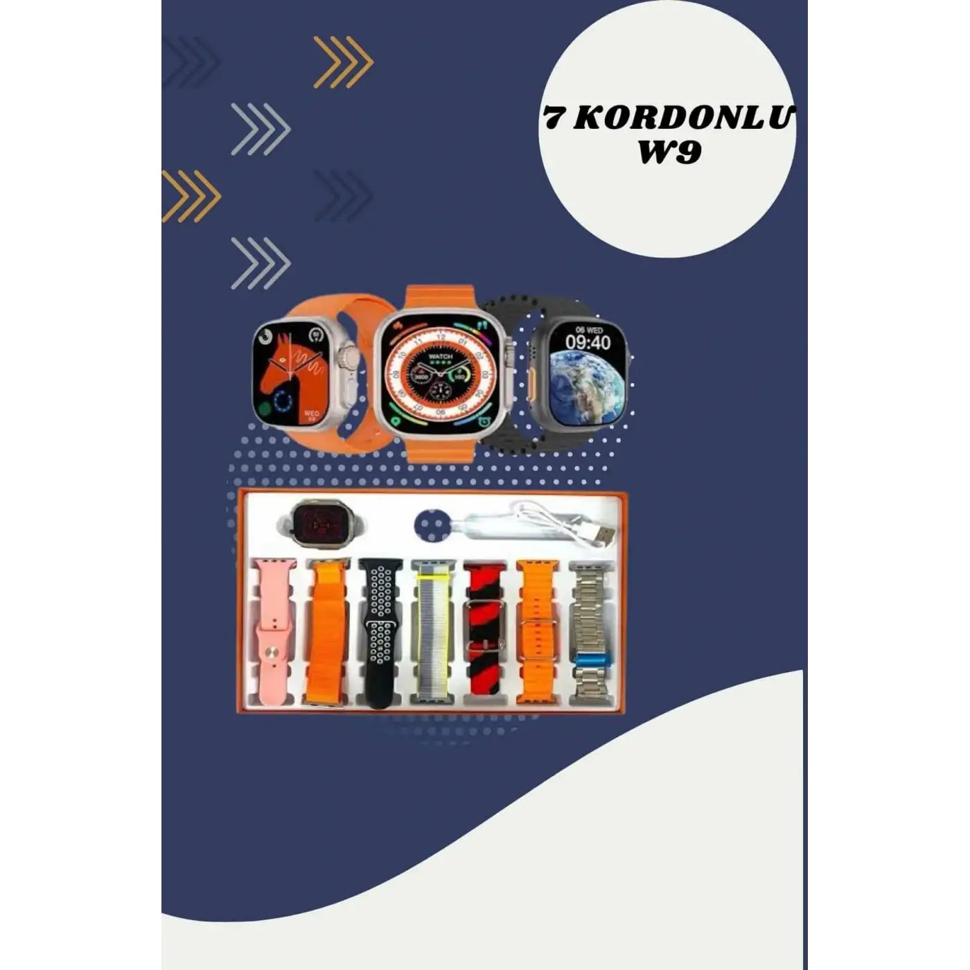 Yeni Model Akıllı Saat ve Kulaklık Kampanyası Nabızz Ölçer Bluetooth Bağlantılı Uzun Pil Ömrü