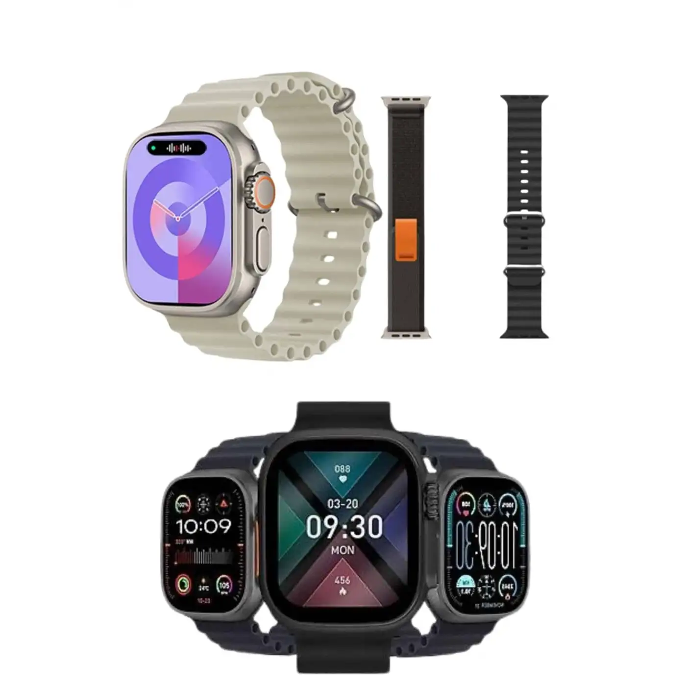 Yeni Nesil Akıllı Kol Saati Nabız Ölçer GPS Uyumlu 49 MM Kasa