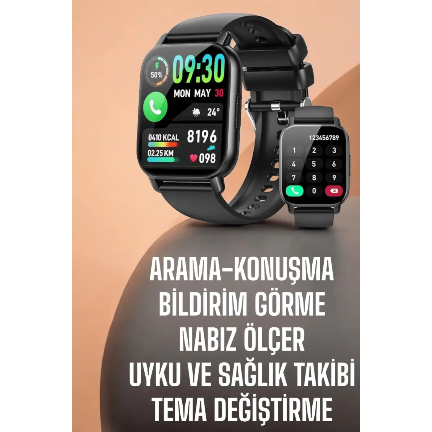 Yeni Nesil Akıllı Saat Arama Bildirimleri, Uyku & Kalp Atış Takibi