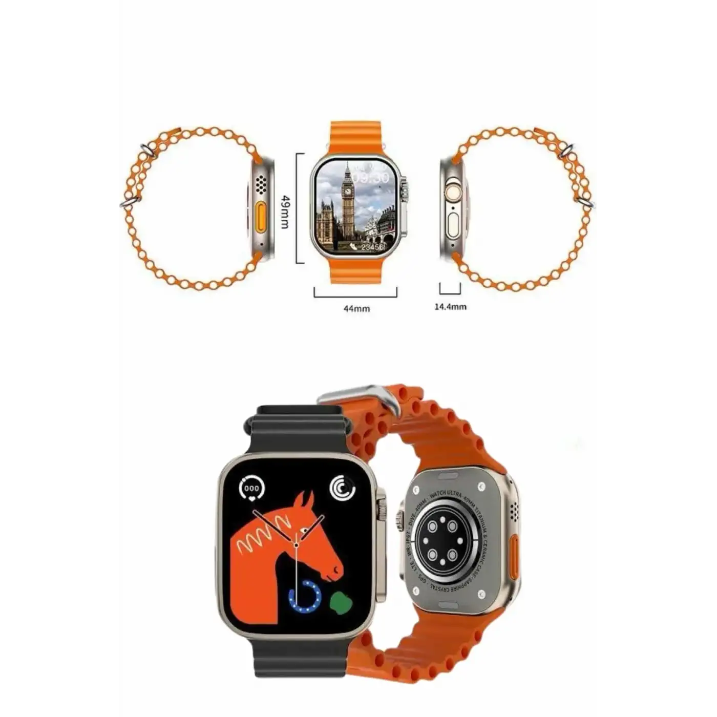 Yeni Nesil Bluetooth Bağlantılı Akıllı Saat Sosyal Medya Girişli Uyku Takibi