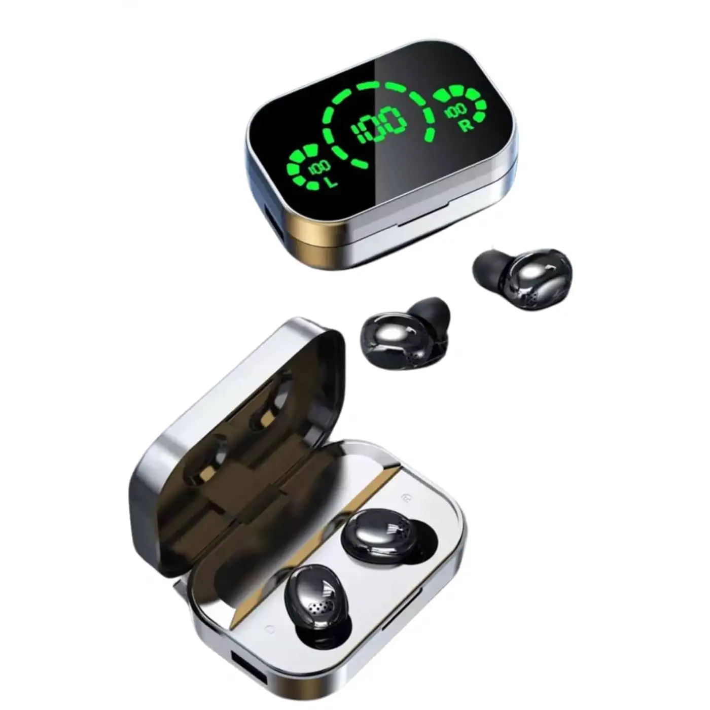 Yeni Nesil Bluetooth Kulaklık Çağrı Cevaplayabilen Dijital Göstergeli Powerbankli