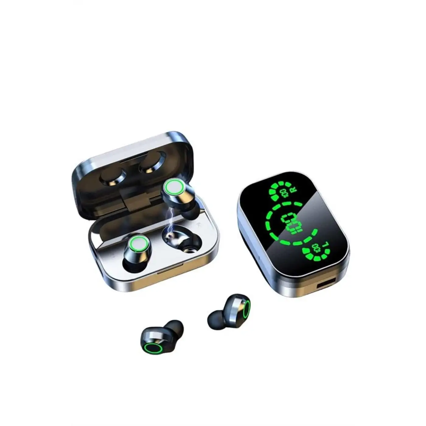 Yeni Nesil Bluetooth Kulaklık Çağrı Cevaplayabilen Dijital Göstergeli Powerbankli