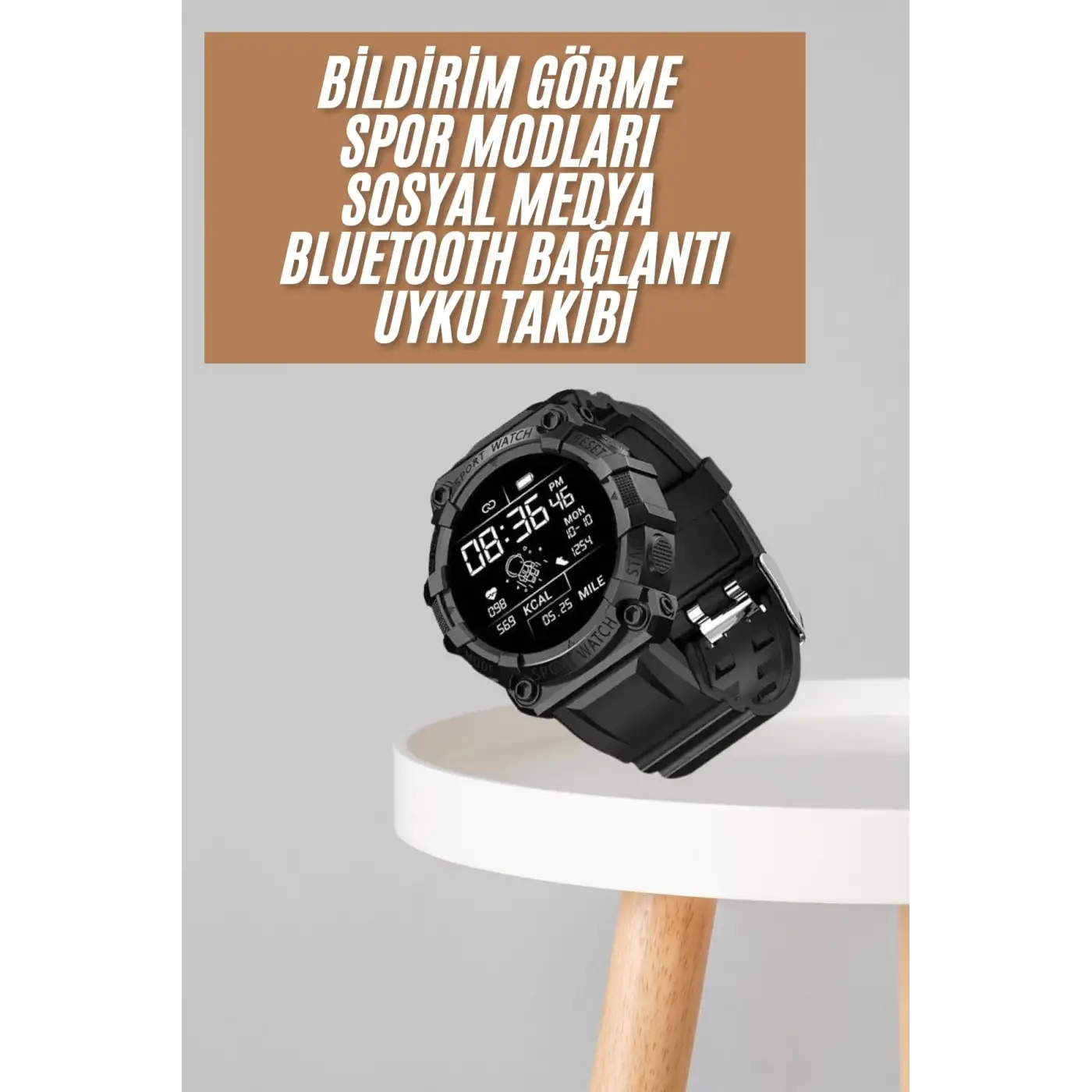 Yeni Nesil Çok Fonksiyonlu Uyku ve Sağlık Takibi Yapabilen Siyah