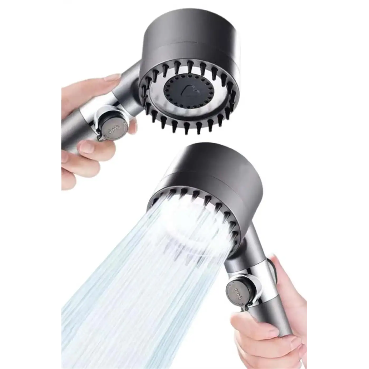 Yeni Nesil Duş Başlığı Paslanmaz Çelik Masaj Etkili Ergonomik Tasarım Su Basınçlı