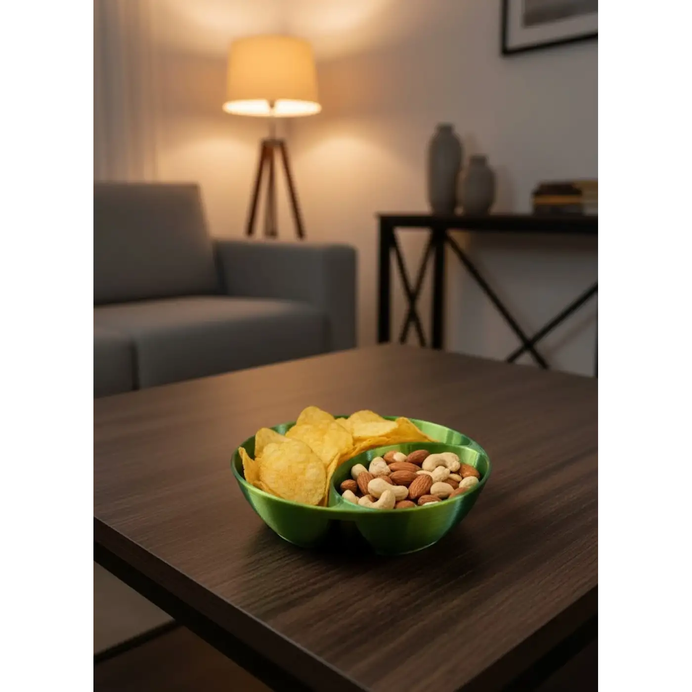 Yeşil Çerezlik Kase Seti 4 Adet 3x12 cm