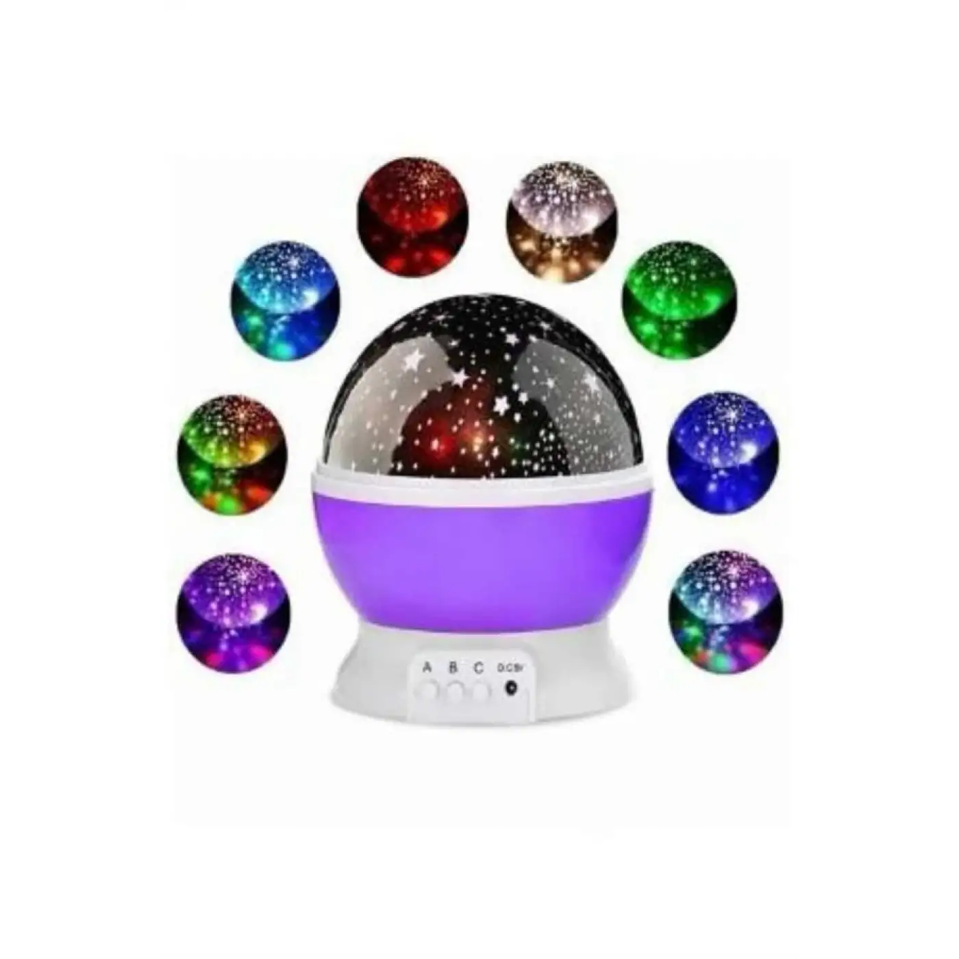 Yıldız Görünümlü Gece Lambası Renkli Masa Lambası Gökyüzü Projeksiyon