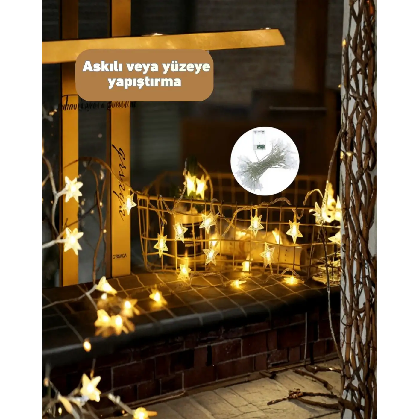 Yıldız Led Işık 5 Metre Dekoratif Aydınlatma Günışığı (Kopya)