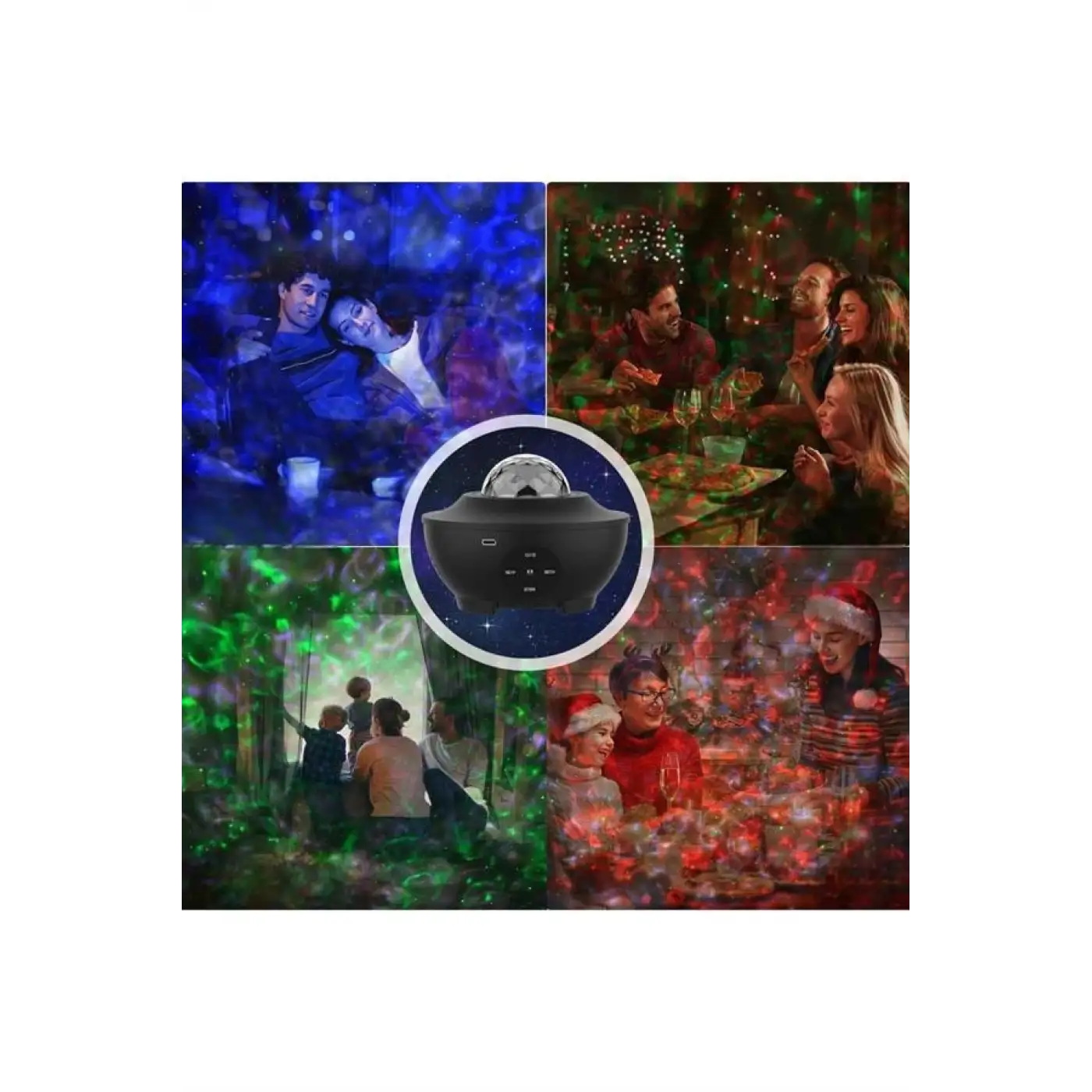 Yıldızlı gökyüzü Projektörü Uzaktan kumandalı Çocuklara Özel Şarjlı