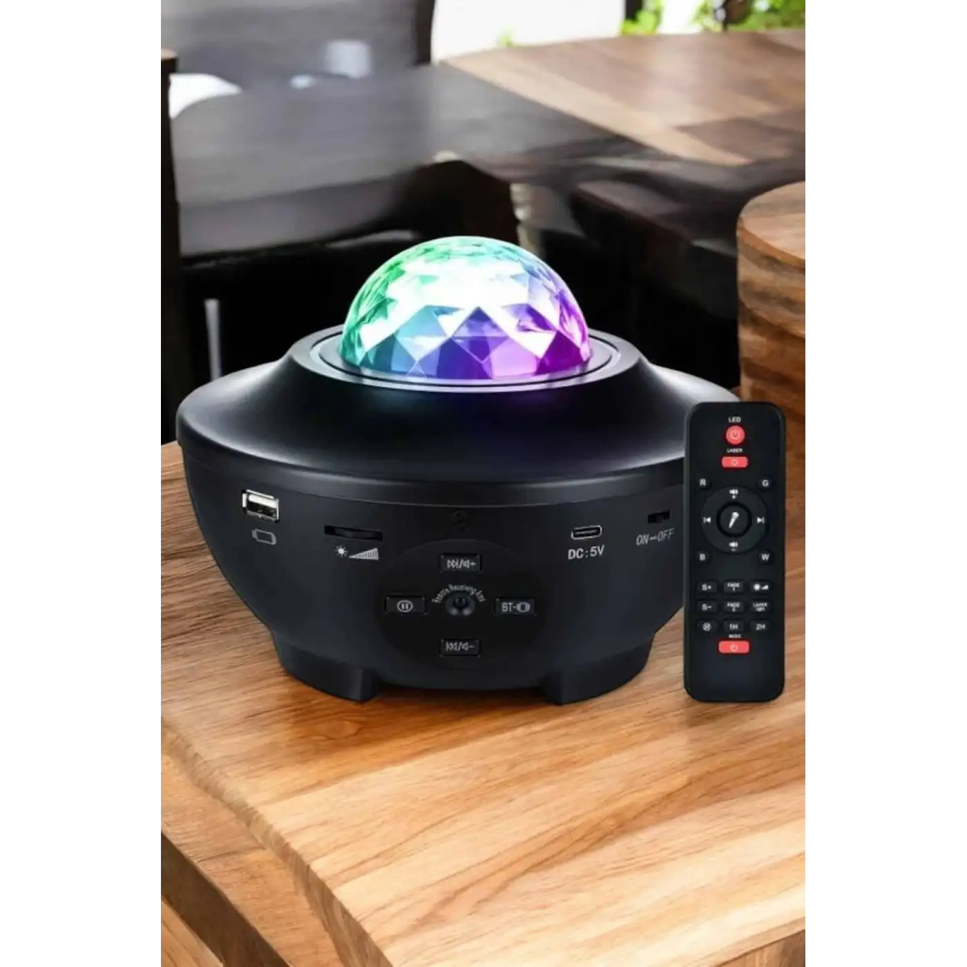 Yıldızlı gökyüzü Projektörü Uzaktan kumandalı Çocuklara Özel Şarjlı