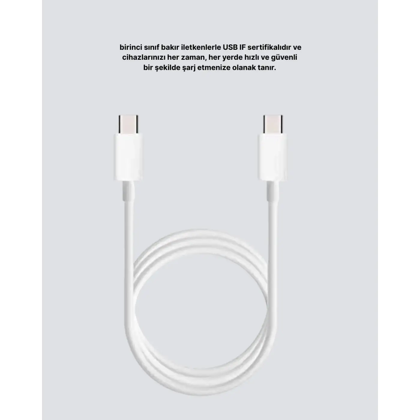 Yüksek Hızlı 30W 5.0A Type-C Kablo Şarj