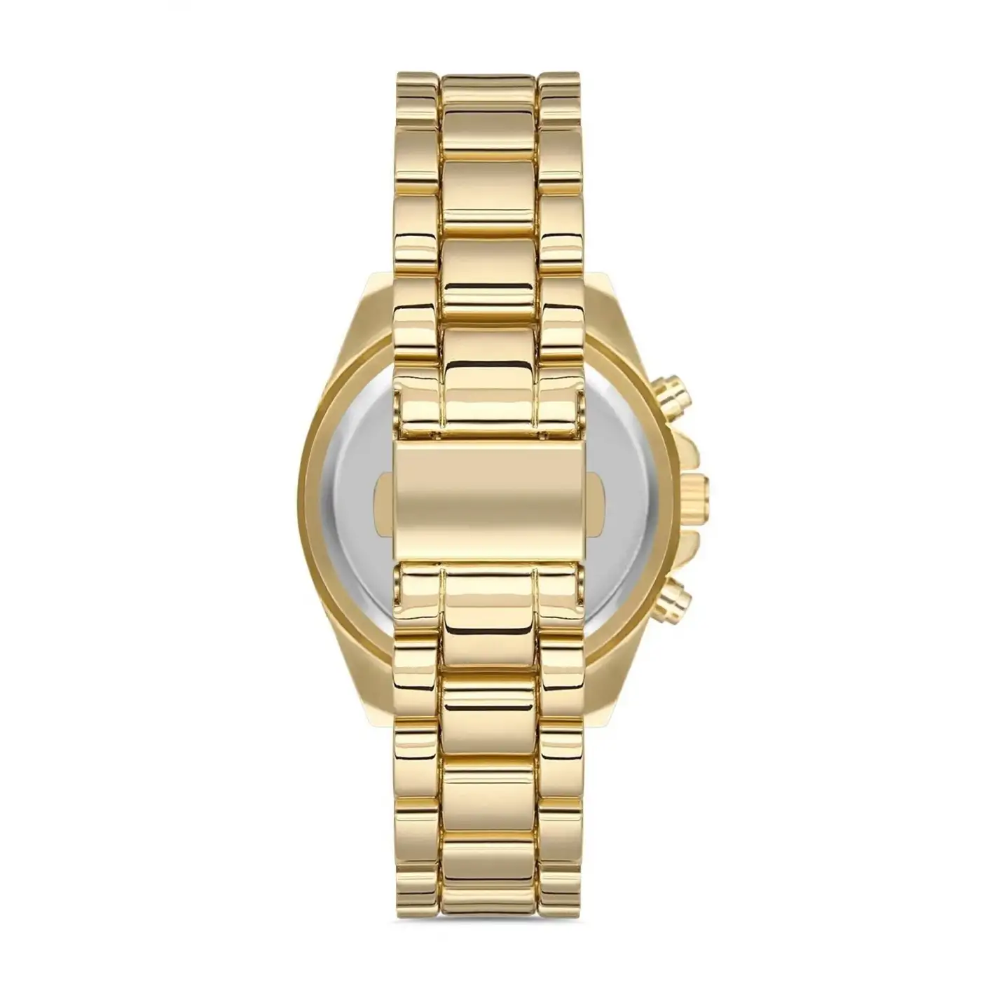 Zarif ve Şık Özel Tasarım Roma Rakam Detaylı  Metal Bayan Kol Saati (gold)