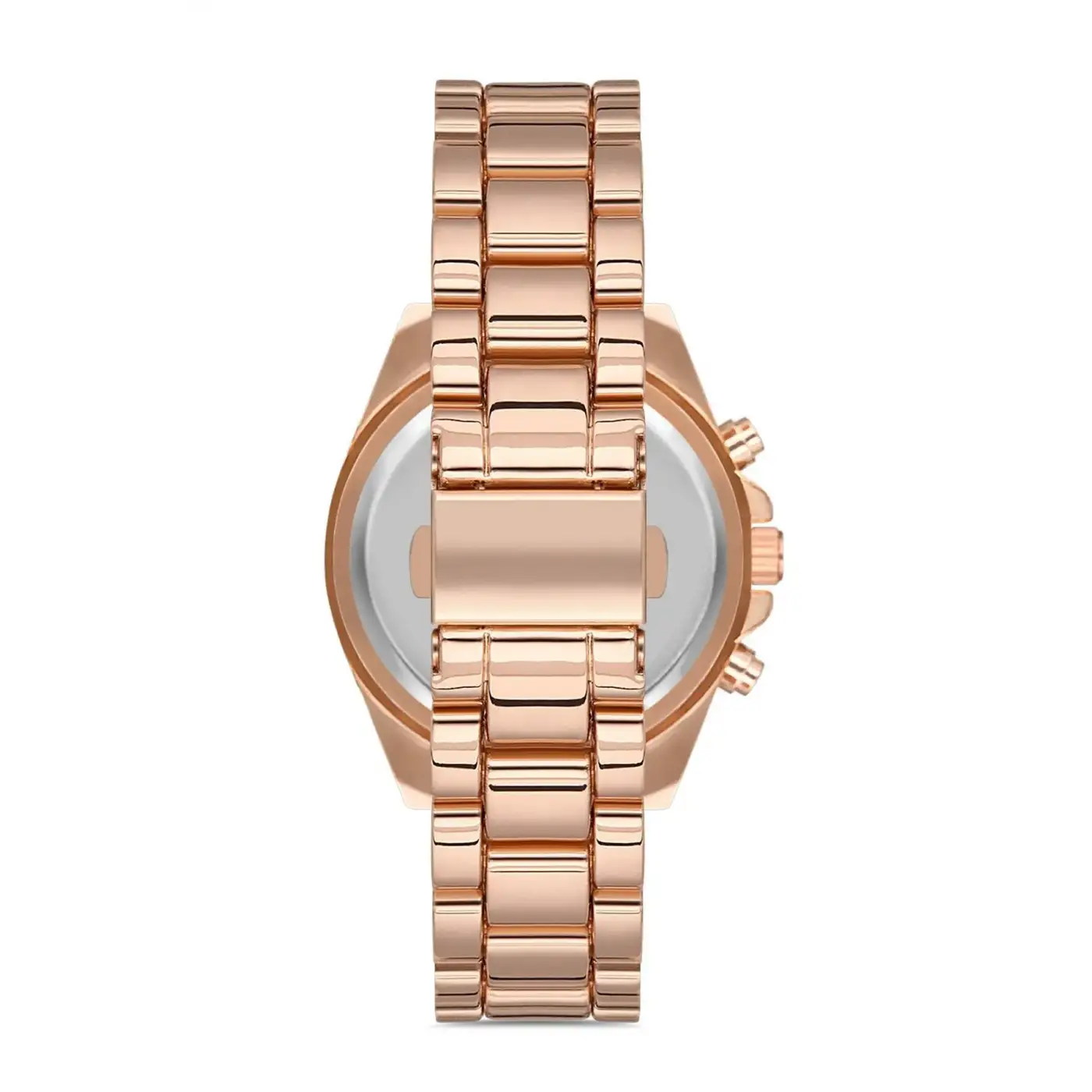 Zarif ve Şık Özel Tasarım Roma Rakam Detaylı  Metal Bayan Kol Saati (rose)