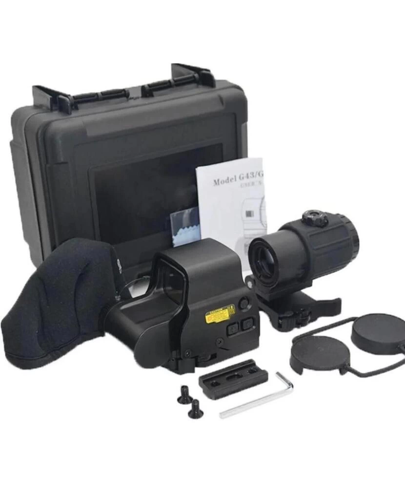 558-G43 Xps2 Hedef İşaretleyici Red Dot - Holografik Nişangâh, 5X Büyütmeli Set-Siyah