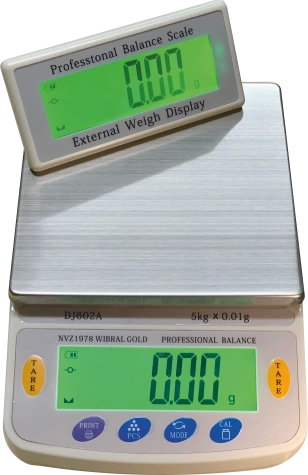 Dijital Göstergeli Çift Ekran Hassas Terazi Nvz-1978 (5 Kg-0.01)