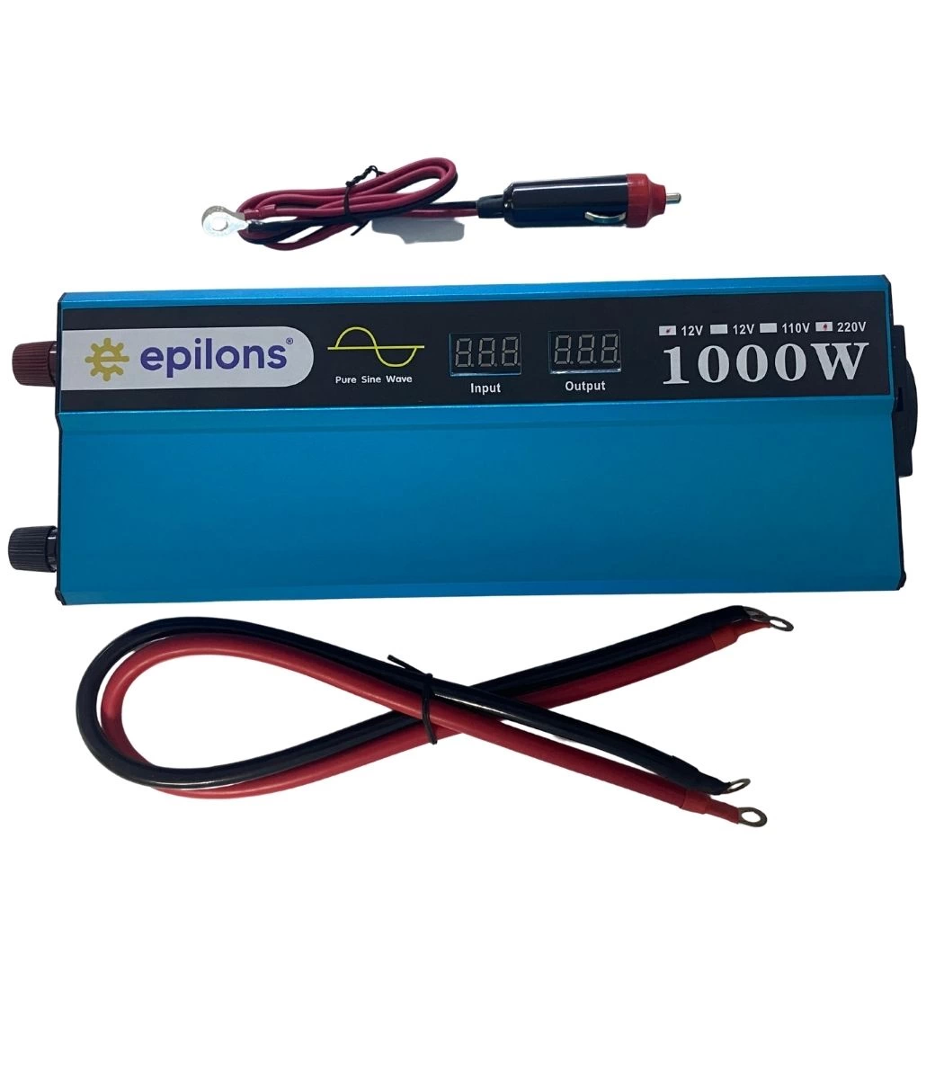 Epilons 12V 1000W Tam Sinus Inverter (220V Çevirici) - Taşınabilir Güç Kaynağı