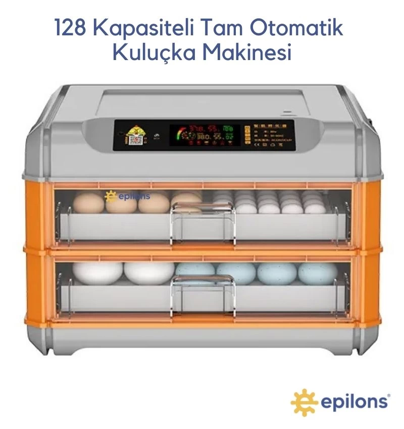 Epo-128 Yumurtalık 5 Programlı Tam Otomatik Kuluçka Makinesi Incubator