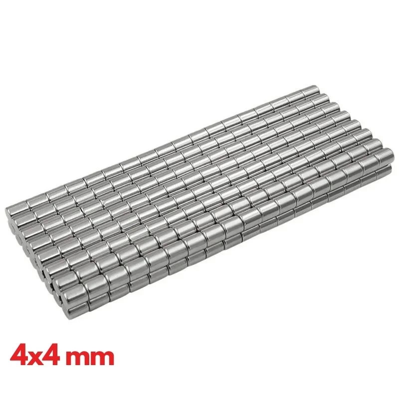 N35 4X4Mm Neodyum Mıknatıs 100 Adet, Yuvarlak, Nikel Kaplamalı Kaliteli Ve Dayanıklı Ürün