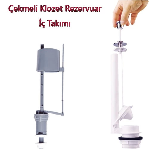 Klozet Sifon Çekmeli Rezervuar Iç Takım Su Tasarruflu Seramik