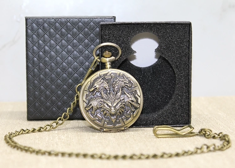 Özel Kutulu Dragonlu Antik Köstekli Saat Alk4680