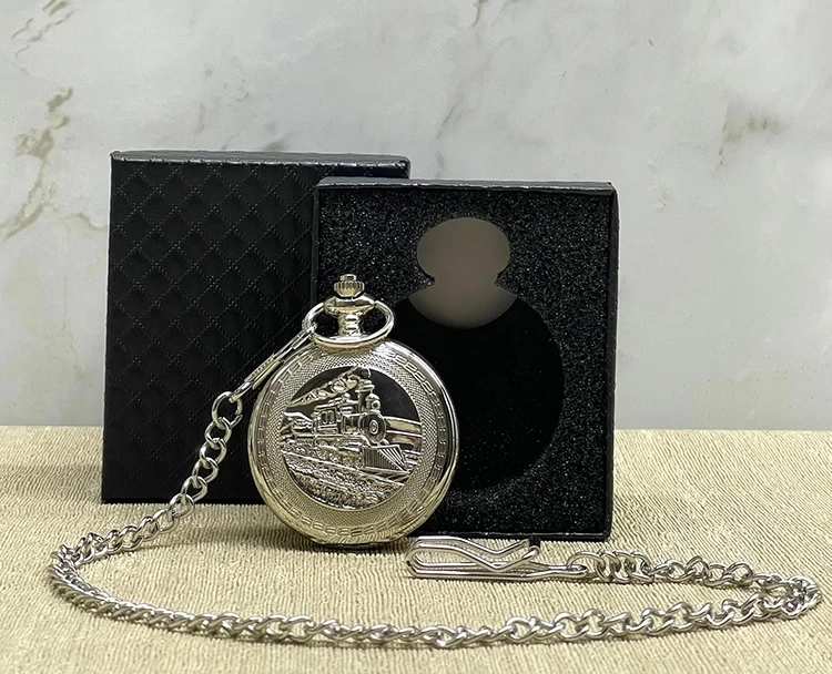 Özel Kutulu Tren Temali  Köstekli Saat Alk4675