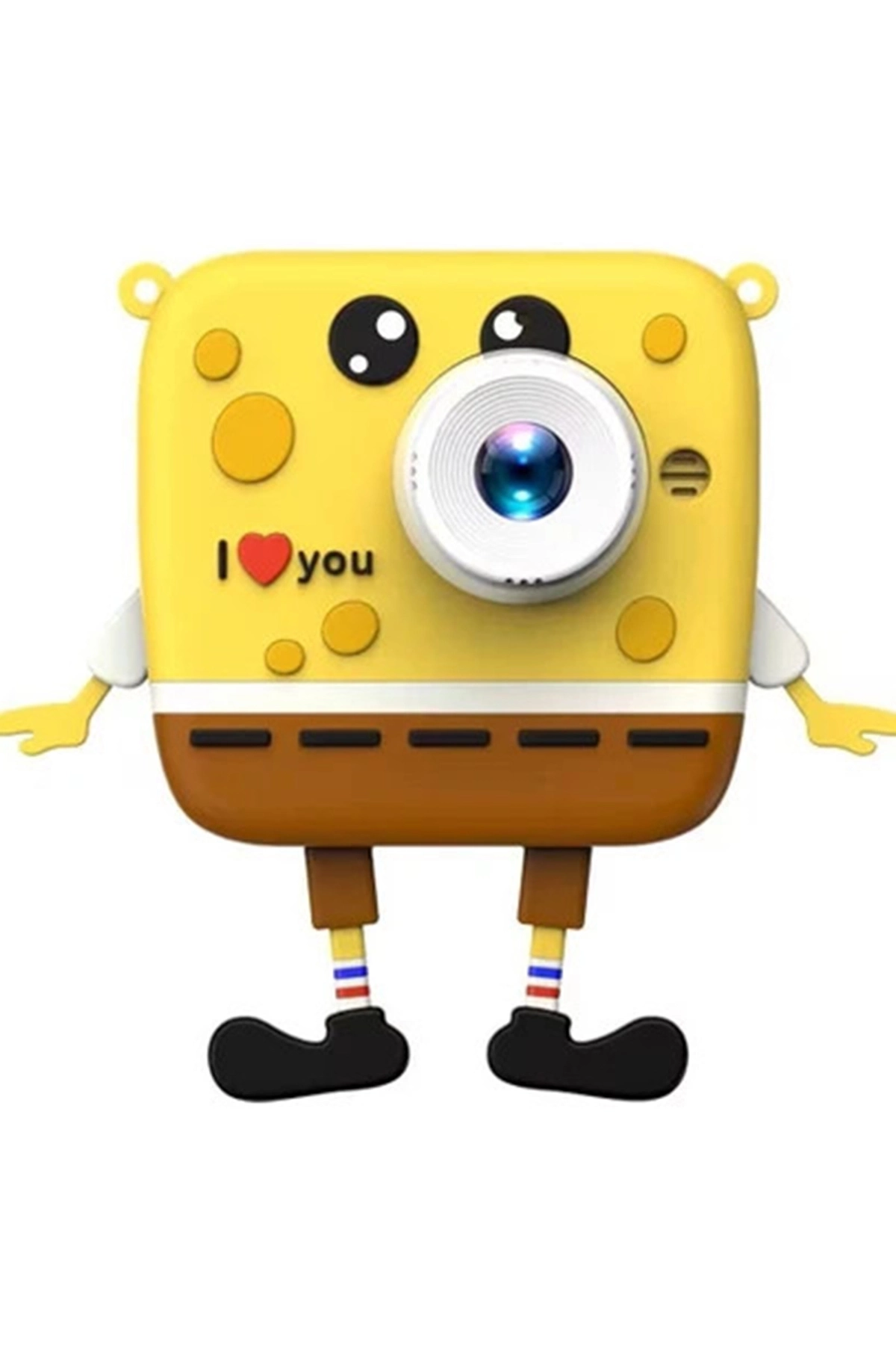 Sünger Bob Tasarımlı Yeni Nesil Çocuk Dijital Mini Fotoğraf Makinesi Çift Kamera Sünger Bob Tasarımlı Yeni Nesil Çocuk Dijital Mini Fotoğraf Makinesi Çift Kamera
