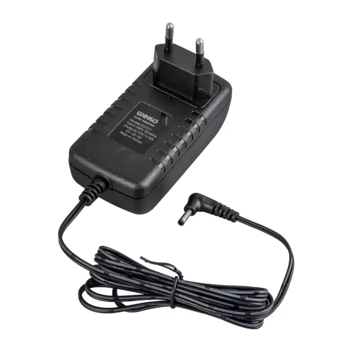 12 Volt - 3 Amper 3.5*1.35 Uçlu  Vera Yazar Kasa Pos Yerli Üretim Priz Tipi Plastik Kasa Adaptör