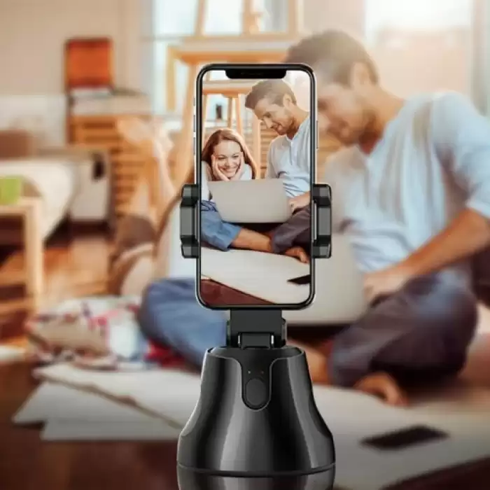 360° Hareket Algılayıcı Sensörlü Akıllı Çekim Selfie Video Takip Tripodu
