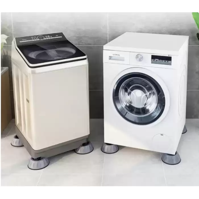 Pratik Çamaşır Makinesi Titreşim Engelleyici Stoper Gri 4 Lü Set