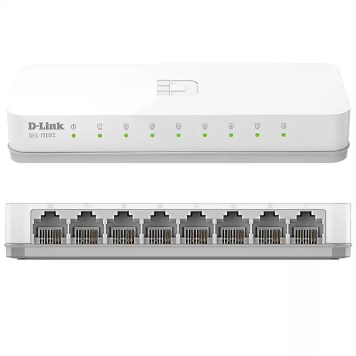 D-lınk Des-1008c 8 Port 10/100 Mbps Ethernet Swıtch