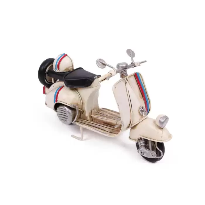 Vintage Tasarım Dekoratif Metal Scooter