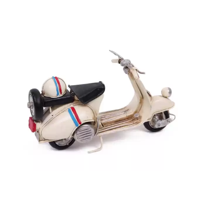 Vintage Tasarım Dekoratif Metal Scooter