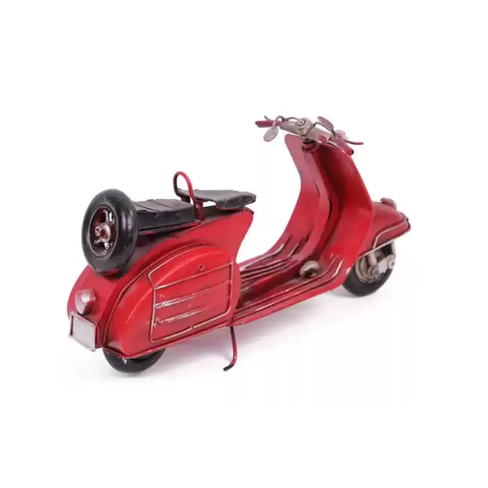 Vintage Tasarım Dekoratif Metal Scooter