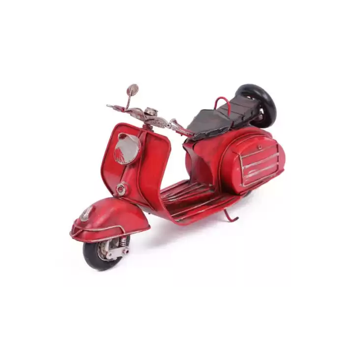 Vintage Tasarım Dekoratif Metal Scooter