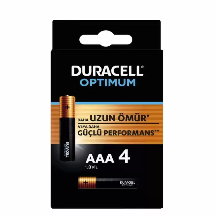 Duracell Optımum Mx2400 1.5 Volt Alkalin Aaa İnce Kalem Pil 4lü Paket