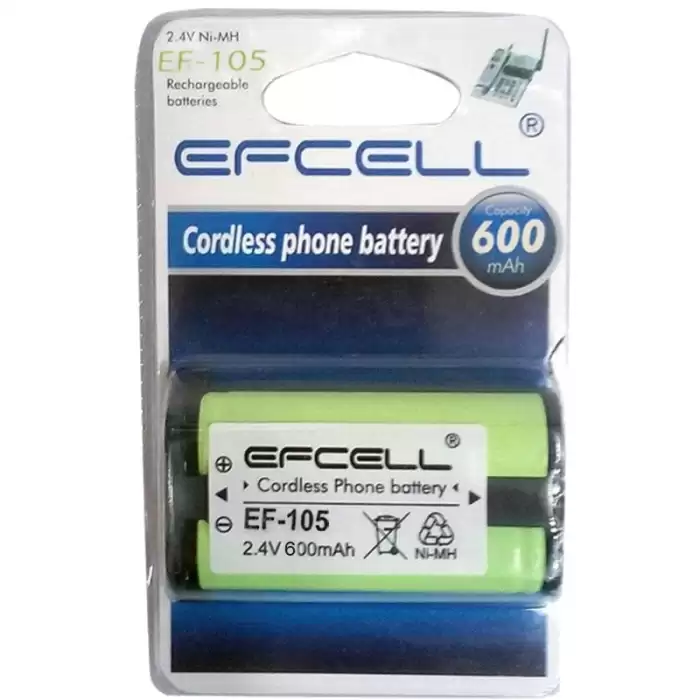 Efcell Ef-105 2.4 Volt 600 Mah Telsiz Telefon Pili Mp105 * Hhr-p105