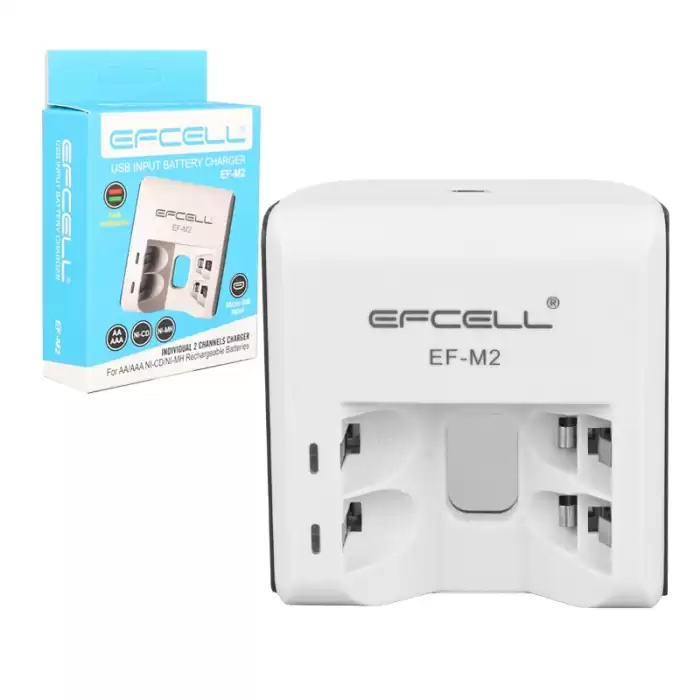 Efcell M2 Aa/aaa 2li Pil Şarj Cihazı