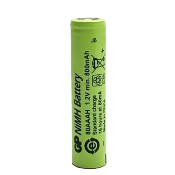 Gp 80aaah 1.2 Volt 800 Mah Düz Kafa Şarjlı Aaa İnce Kalem Pil