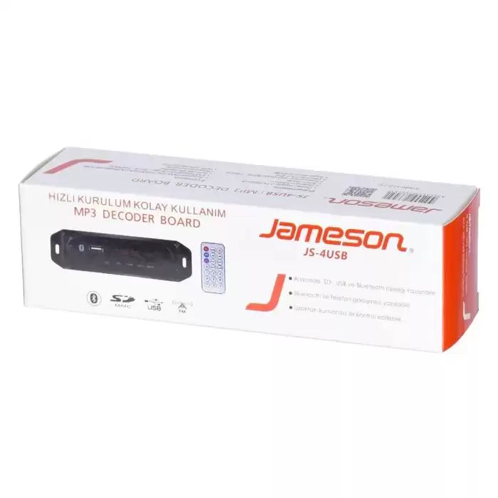 Jameson Js-4usb Bluetooth-usb-aux-sd Kart Fm Radıo Oto Teyp Çevirici