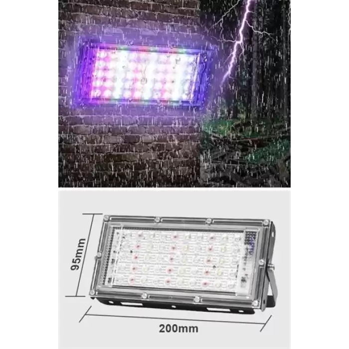 Kumandalı Led Işık Dış Cephe Aydınlatması çok Renkli Rgb led Panel Işık Partiled Aydınlatma