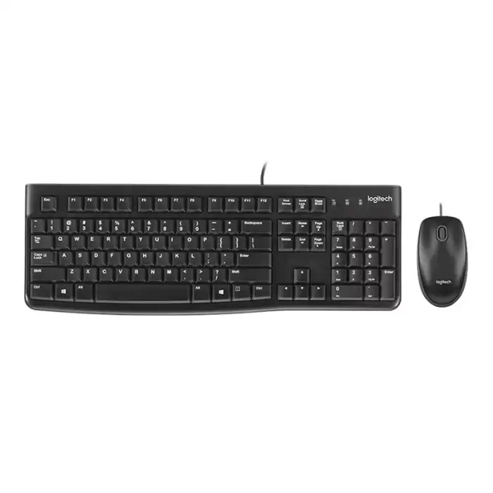Logıtech Mk120 Usb Q Siyah Kablolu Klavye+mouse Set