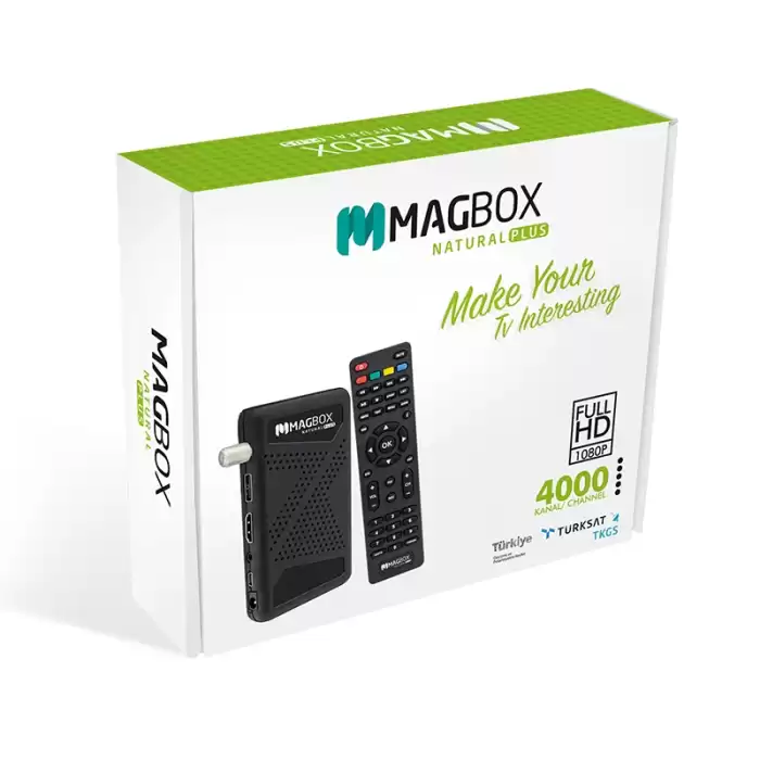 Magbox Natural Plus Tkgsli + Youtubelu Full Hd + Usb Mini Hd Uydu Alıcısı