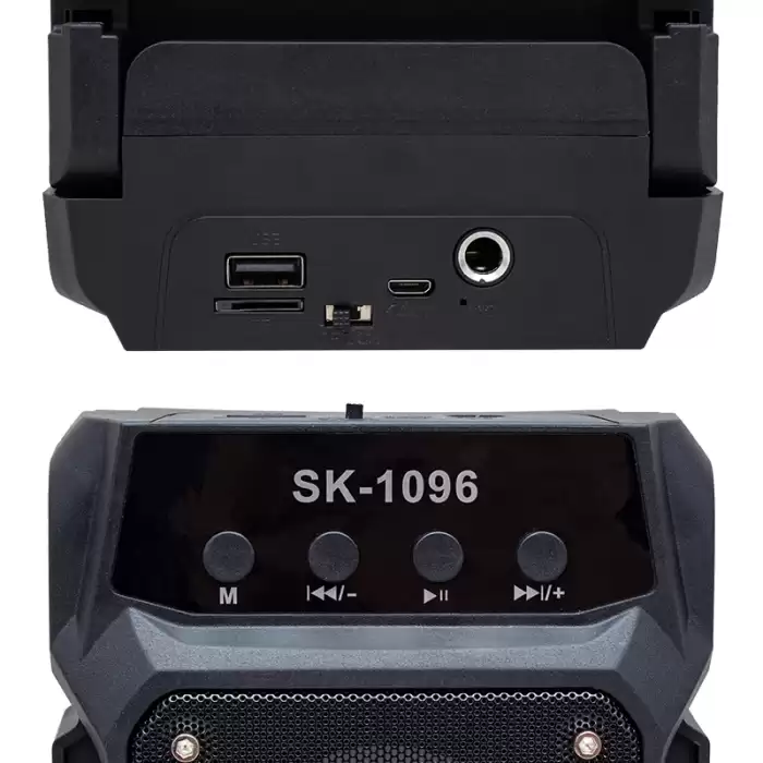 Magıcvoıce Sk-1096 20 Watt Usb/sd/aux/fm/bluetooth Destekli Mikrofon Girişli Taşınabilir Hoparlör