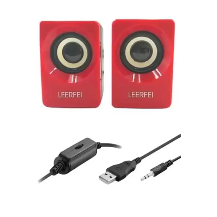 N62 1+1 Multimedia Usb Ve Jacklı Mini Hoparlör Yüksek Stereo Ses Sistemi