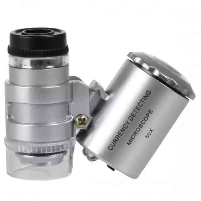 -Iphone5 Için Uyumlu Kapaklı Lens Mikroskop Taşınabilir Mini Cep Boyutu Led Mikroskop No.9882-ip5ii