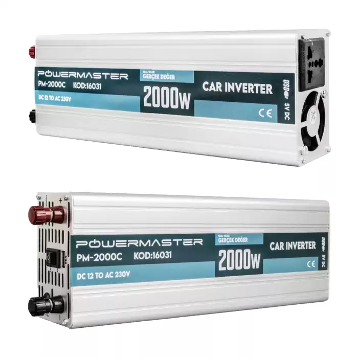 Pm-2000c 12 Volt - 2000 Watt Şarjlı Inverter