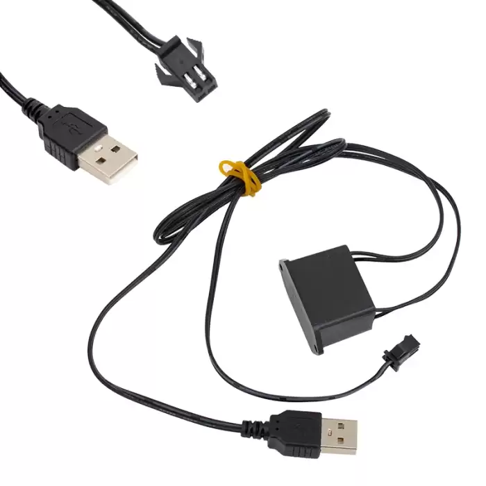 Pm-6073 Neon Beyaz 5 Metre İp Aydınlatma 5 Volt Usb Adaptörlü