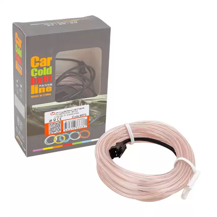 Pm-6073 Neon Beyaz 5 Metre İp Aydınlatma 5 Volt Usb Adaptörlü