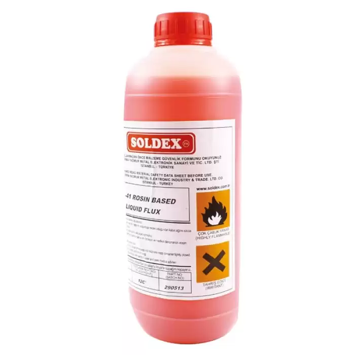 Soldex Asr-41 Kırmızı Renk 1 Litre Köpürebilir Sıvı Flux