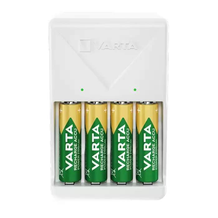 Varta 4xaa 2100 Mah Pilli Beyaz Plug Pil Şarj Cihazı