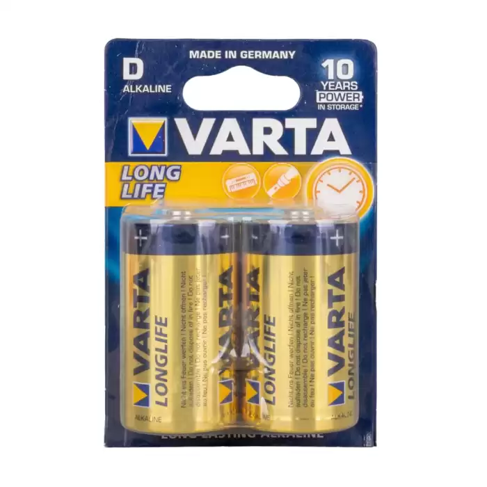 Varta Longlıfe Power Alkalin Büyük Boy D Pil 2li Paket Fiyatı